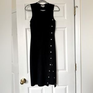 & Other Stories Little Black Bodycon Midi Dress | Size 4